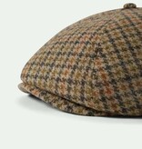 Brixton Brood Snap Cap Oatmeal / Charcoal Houndstooth