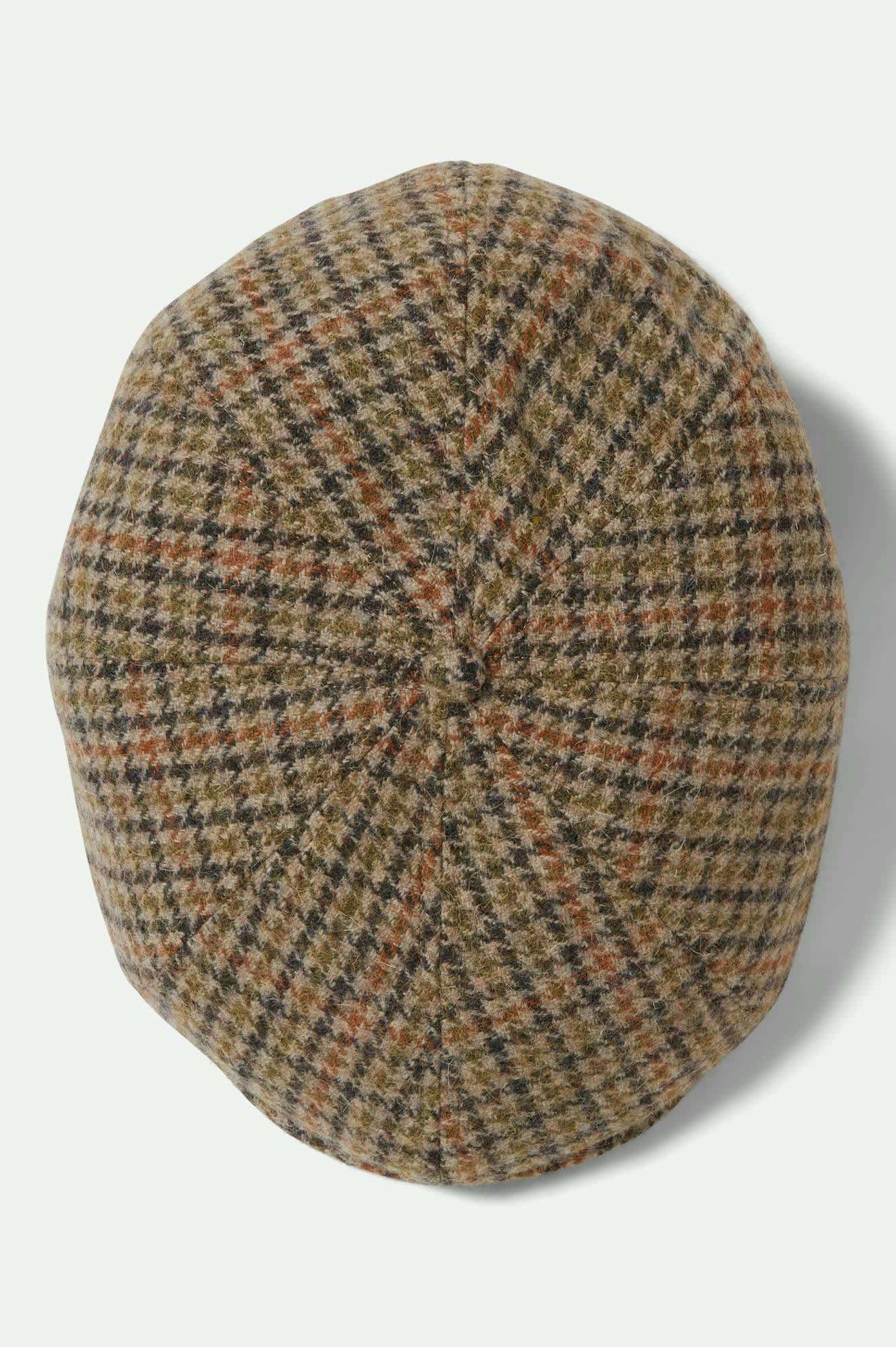 Brixton Brood Snap Cap Oatmeal / Charcoal Houndstooth