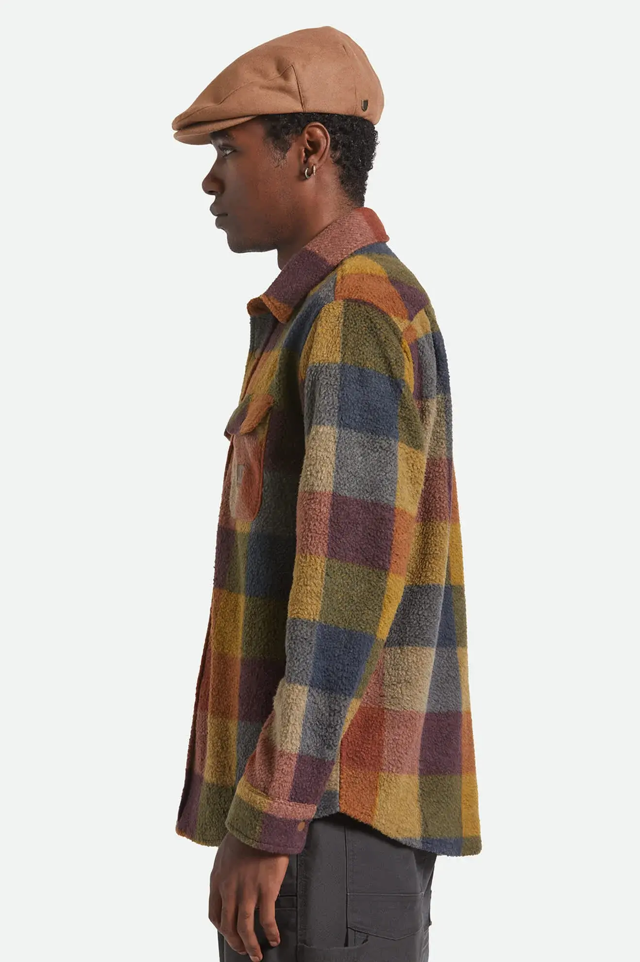 Brixton Hooligan Snap Cap Camel Melton Wool