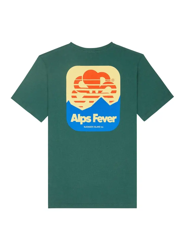Jonsen Island Classic Alps Fever Rain Tee Forest