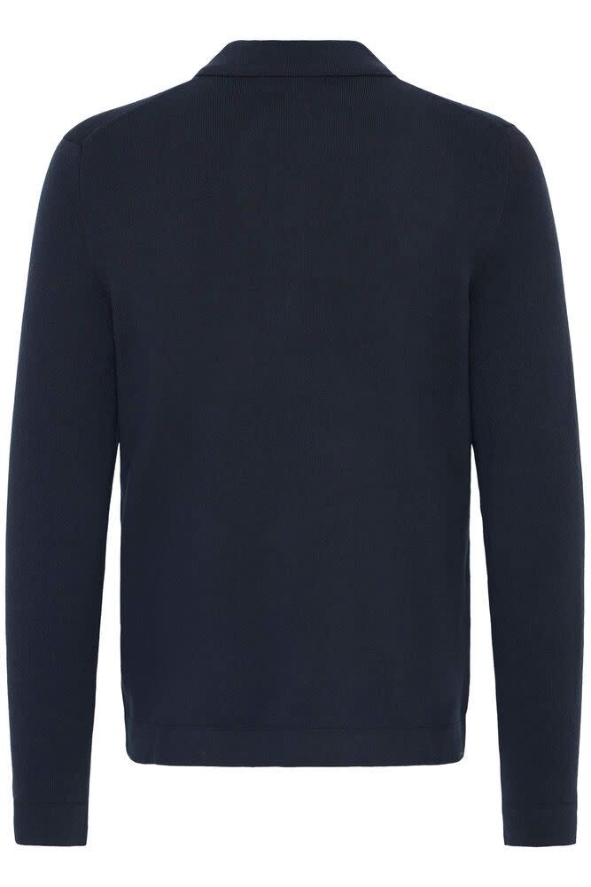 Casual Friday 20505596 Ingmar 0224 Knitted Polo Dark Navy Melange