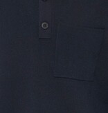 Casual Friday 20505596 Ingmar 0224 Knitted Polo Dark Navy Melange