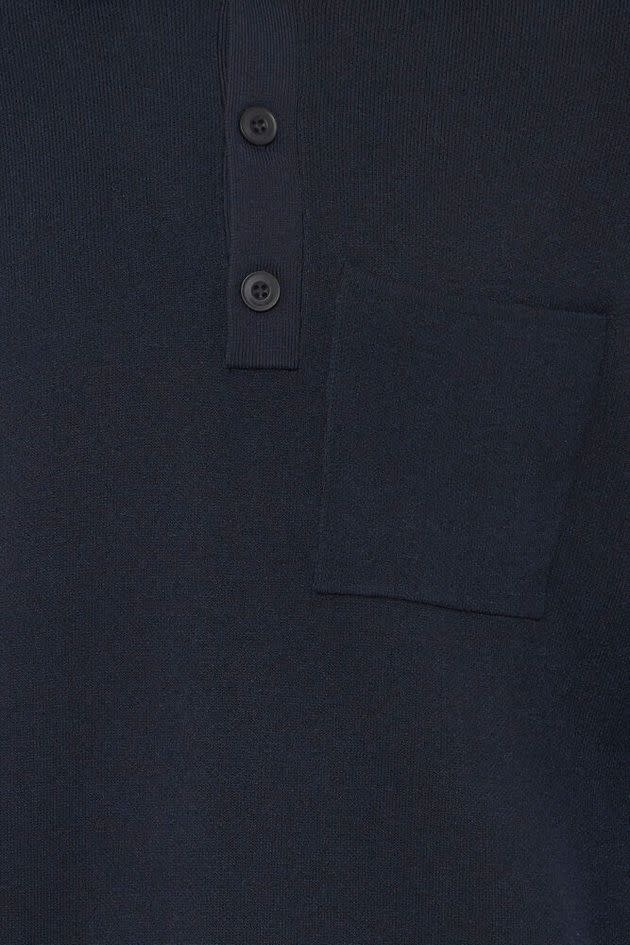 Casual Friday 20505596 Ingmar 0224 Knitted Polo Dark Navy Melange