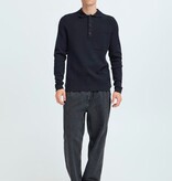 Casual Friday 20505596 Ingmar 0224 Knitted Polo Dark Navy Melange