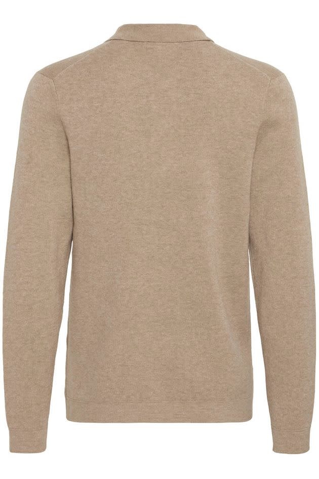 Casual Friday 20505596 Ingmar 0224 Knitted Polo Roasted Cashew Melange