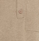 Casual Friday 20505596 Ingmar 0224 Knitted Polo Roasted Cashew Melange