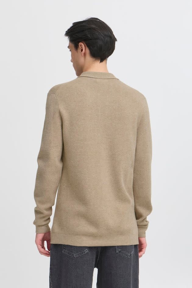 Casual Friday 20505596 Ingmar 0224 Knitted Polo Roasted Cashew Melange