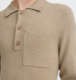 Casual Friday 20505596 Ingmar 0224 Knitted Polo Roasted Cashew Melange