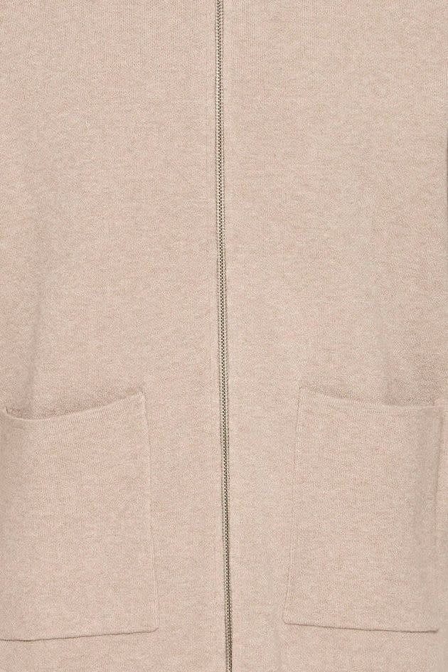 Casual Friday 20505595 Claes Knitted Zipper 1711051 Roasted Cashew Melange