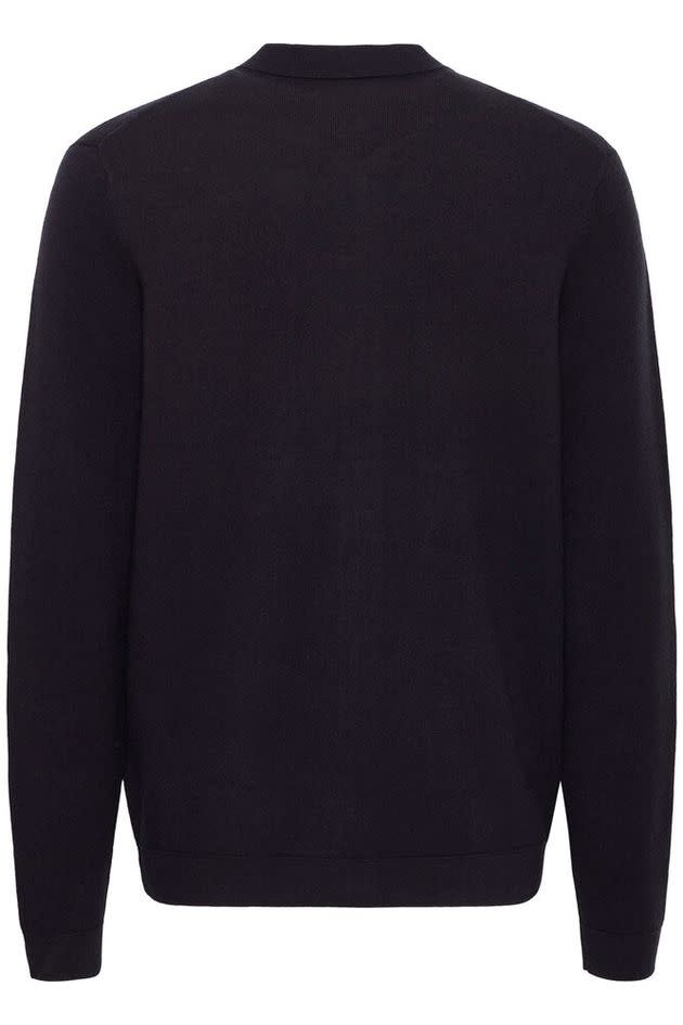 Casual Friday 20505595 Claes Knitted Zipper 194011 Dark Navy Melange