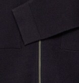 Casual Friday 20505595 Claes Knitted Zipper 194011 Dark Navy Melange