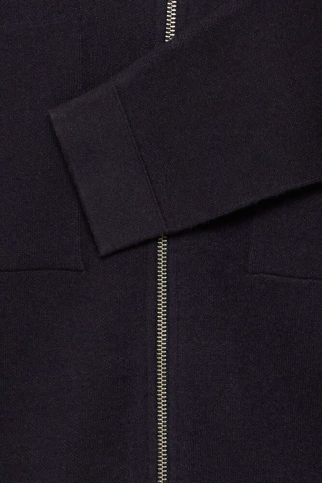 Casual Friday 20505595 Claes Knitted Zipper 194011 Dark Navy Melange