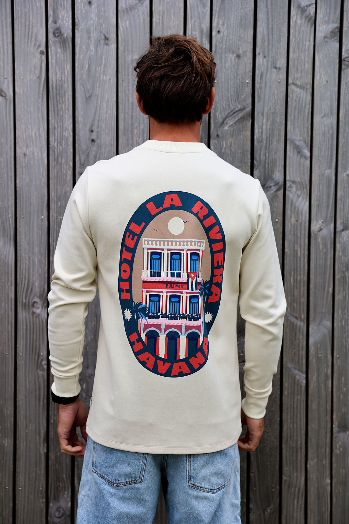 Kultivate Luxury Havana L/S Tee Bone White