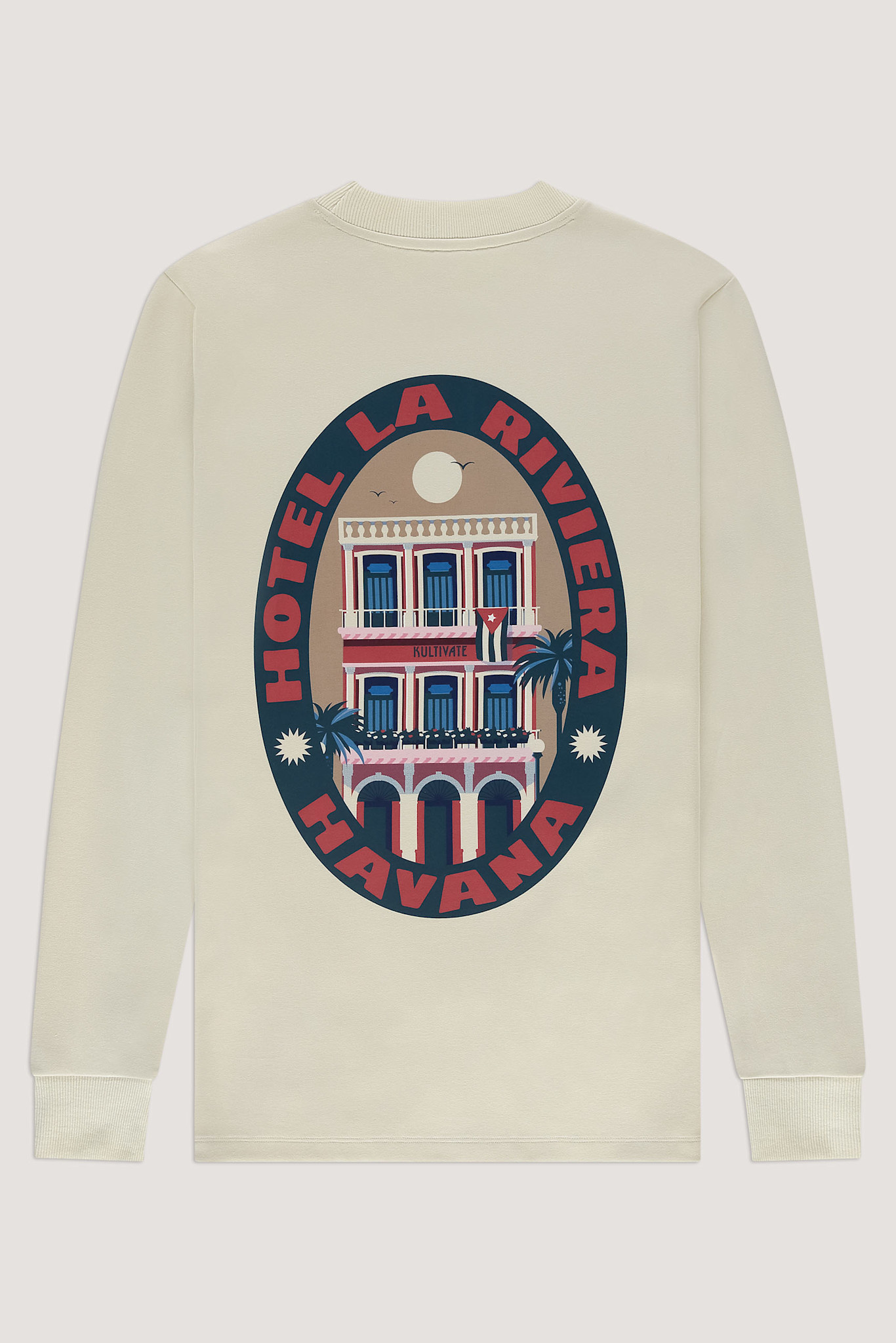 Kultivate Luxury Havana L/S Tee Bone White