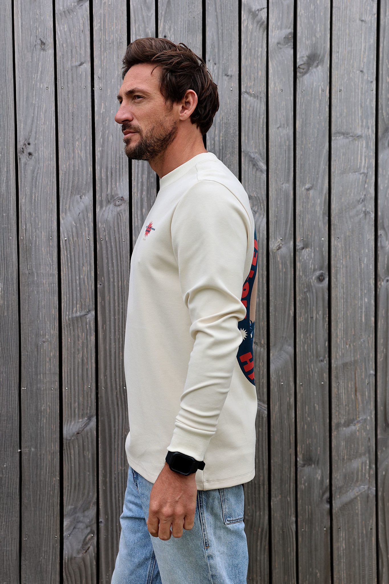 Kultivate Luxury Havana L/S Tee Bone White