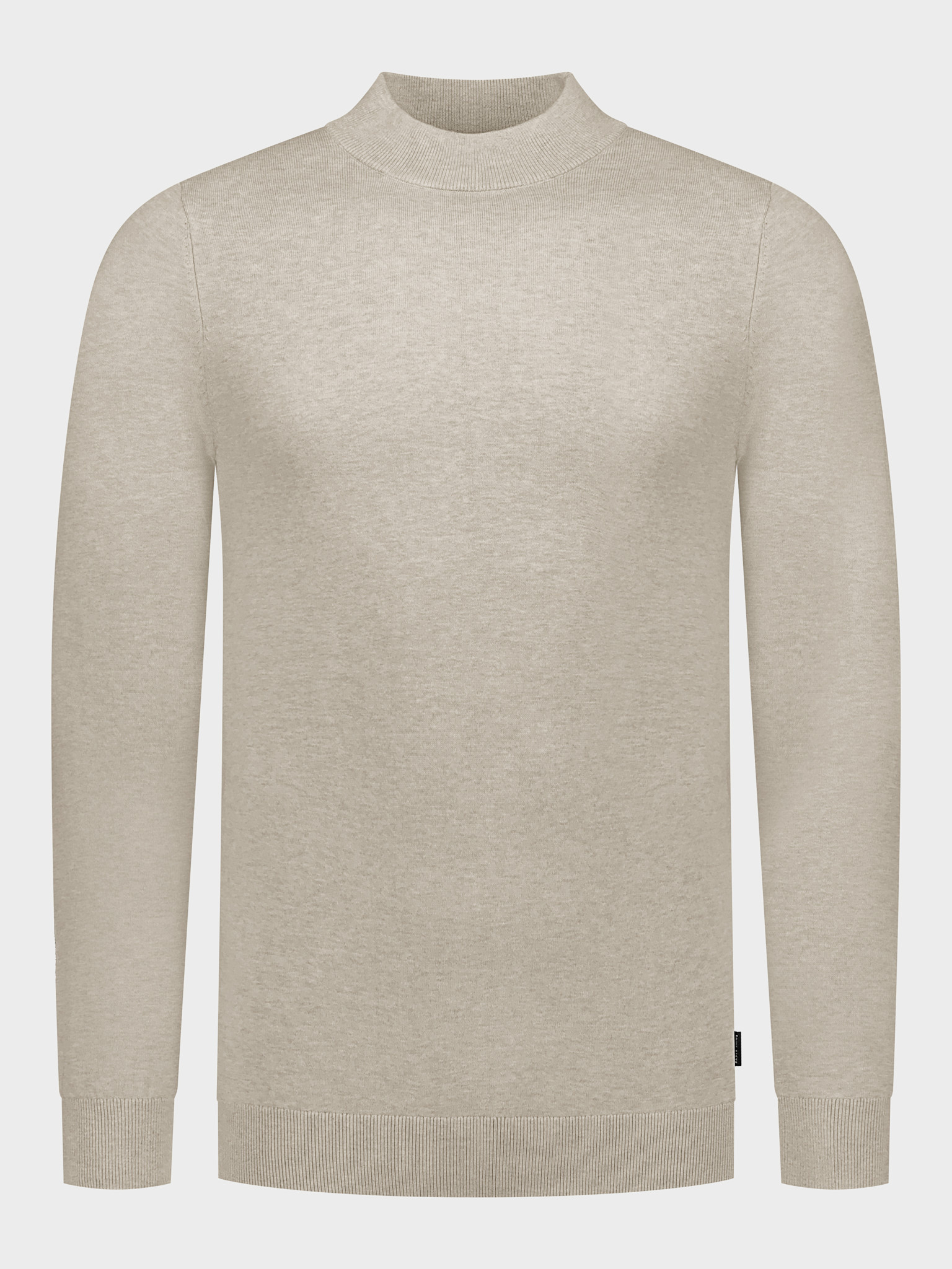 Saint Steve Ben Knit Mockneck Sand Melange