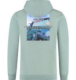 Pure Path 25030317 Wasteland Studios Hooded Sweat Light Army Green