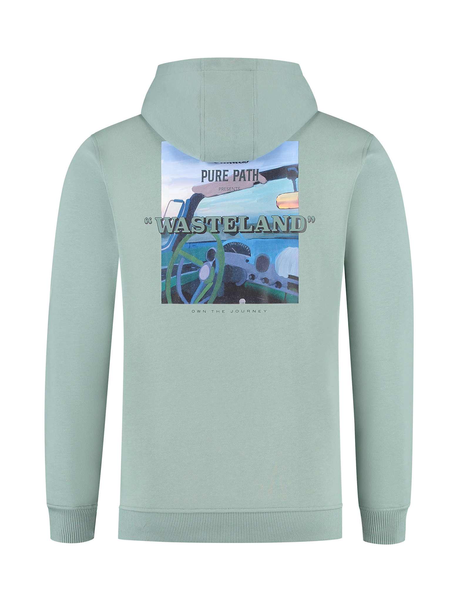 Pure Path 25030317 Wasteland Studios Hooded Sweat Light Army Green
