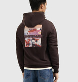 Pure Path 25030317 Wasteland Studios Hooded Sweat Dark Brown