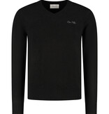 Pure Path 25030819 Melange V-Neck Knit Black