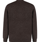 Pure Path 25030819 Melange V-Neck Knit Dark Brown