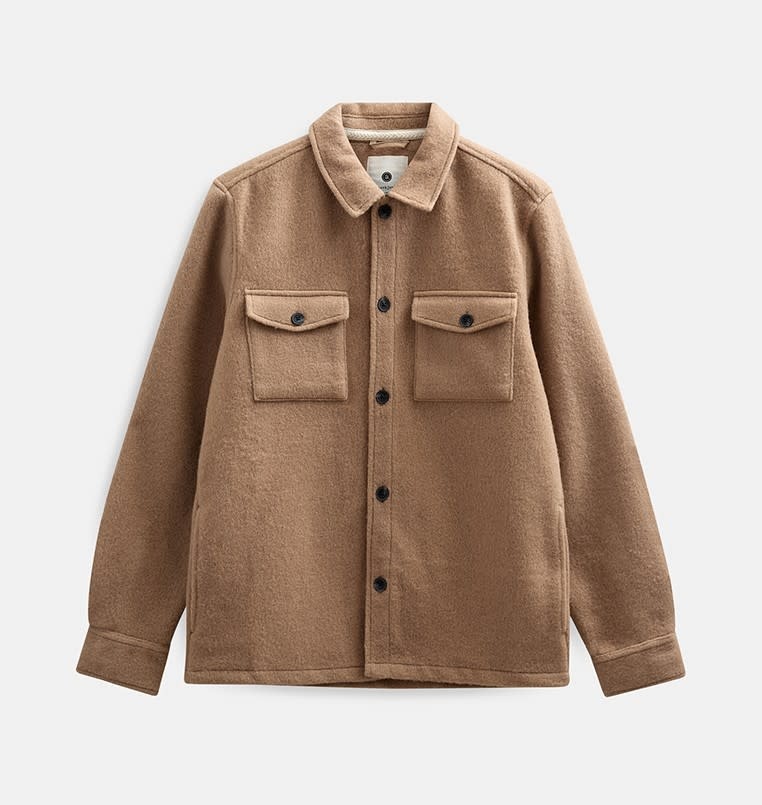 Anerkjendt Oscar Boiled Wool Overshirt 902022 Tiger's Eye