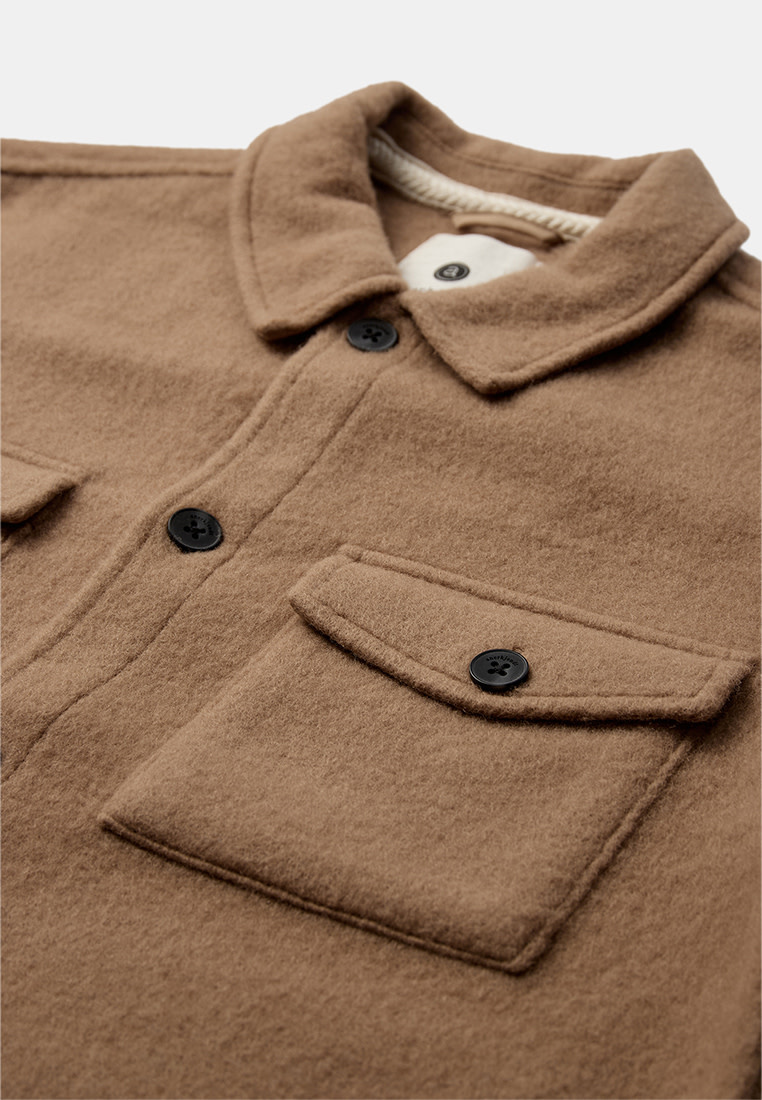 Anerkjendt Oscar Boiled Wool Overshirt 902022 Tiger's Eye