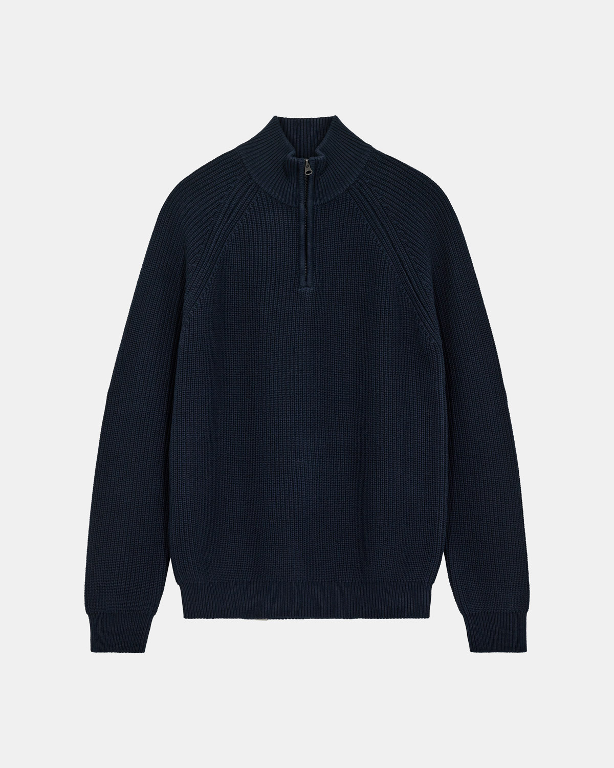 Anerkjendt Sune Patent Half Zip Knit 902026 Sky Captain