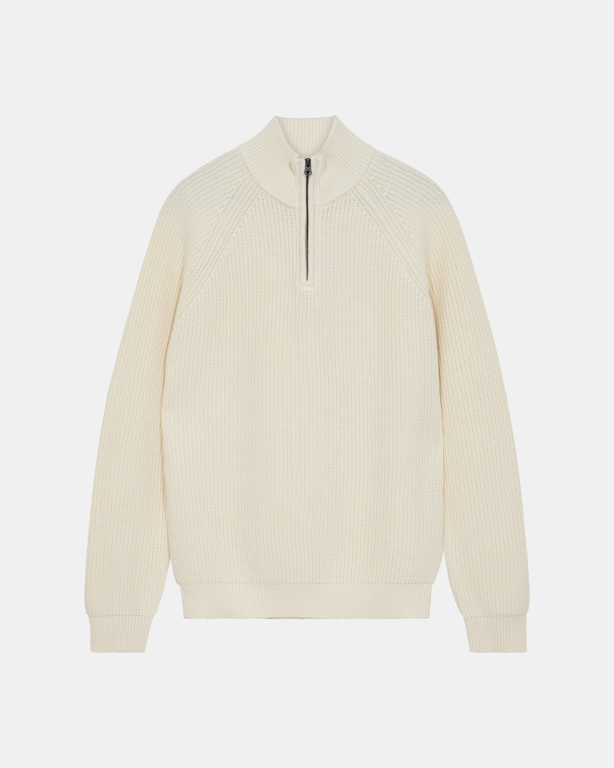 Anerkjendt Sune Patent Half Zip Knit 902026 Tofu
