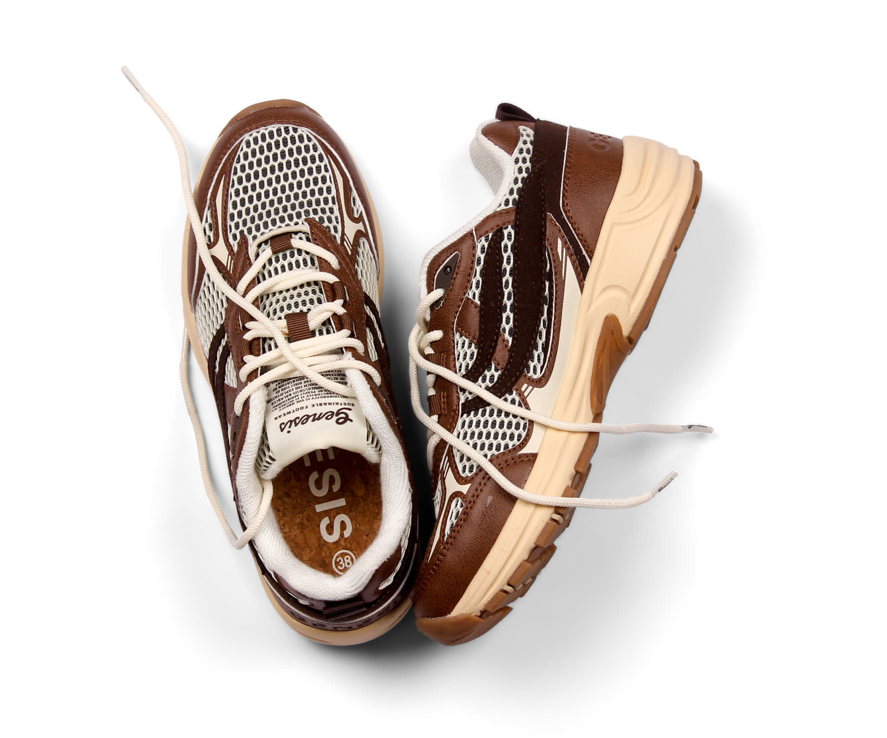 Genesis Footwear Footwear G-Eco`99 2-Tone Mesh Brown/White