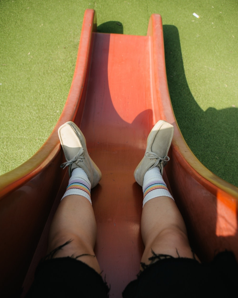 Alfredo Gonzalez Athletic Rainbow Stripes Socks Offwhite