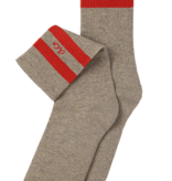 Alfredo Gonzalez Athletic Smiley Stripes Socks Grey