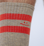 Alfredo Gonzalez Athletic Smiley Stripes Socks Grey