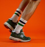 Alfredo Gonzalez Athletic Stripes Socks Green/Navy/Offwhite