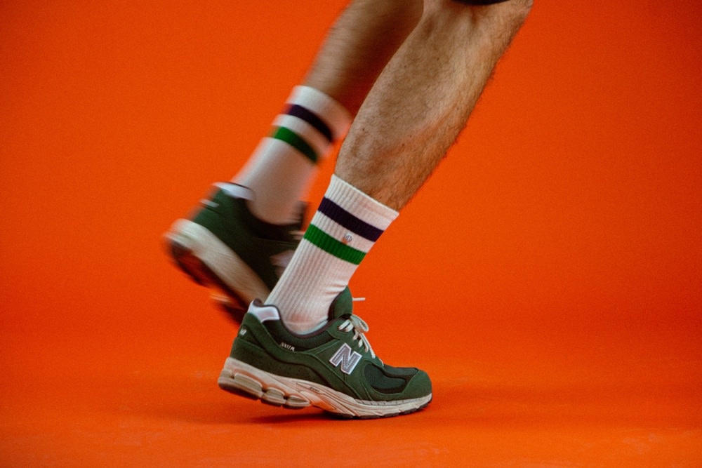 Alfredo Gonzalez Athletic Stripes Socks Green/Navy/Offwhite