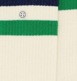 Alfredo Gonzalez Athletic Stripes Socks Green/Navy/Offwhite