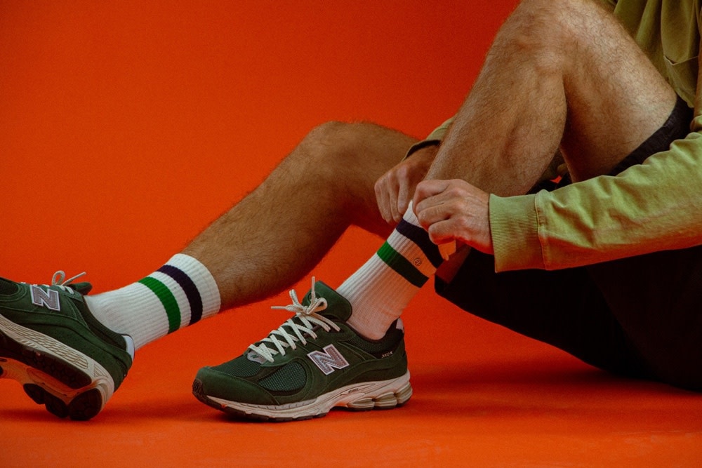 Alfredo Gonzalez Athletic Stripes Socks Green/Navy/Offwhite