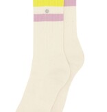 Alfredo Gonzalez Athletic Stripes Socks Lila/Yellow/Offwhite