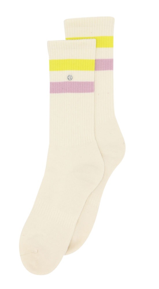 Alfredo Gonzalez Athletic Stripes Socks Lila/Yellow/Offwhite