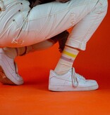 Alfredo Gonzalez Athletic Stripes Socks Lila/Yellow/Offwhite
