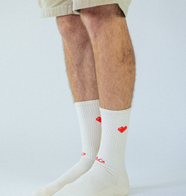 Alfredo Gonzalez Athletic Icon Hearts Socks Off White