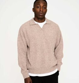 Resterods Kane Polo Knit Sand