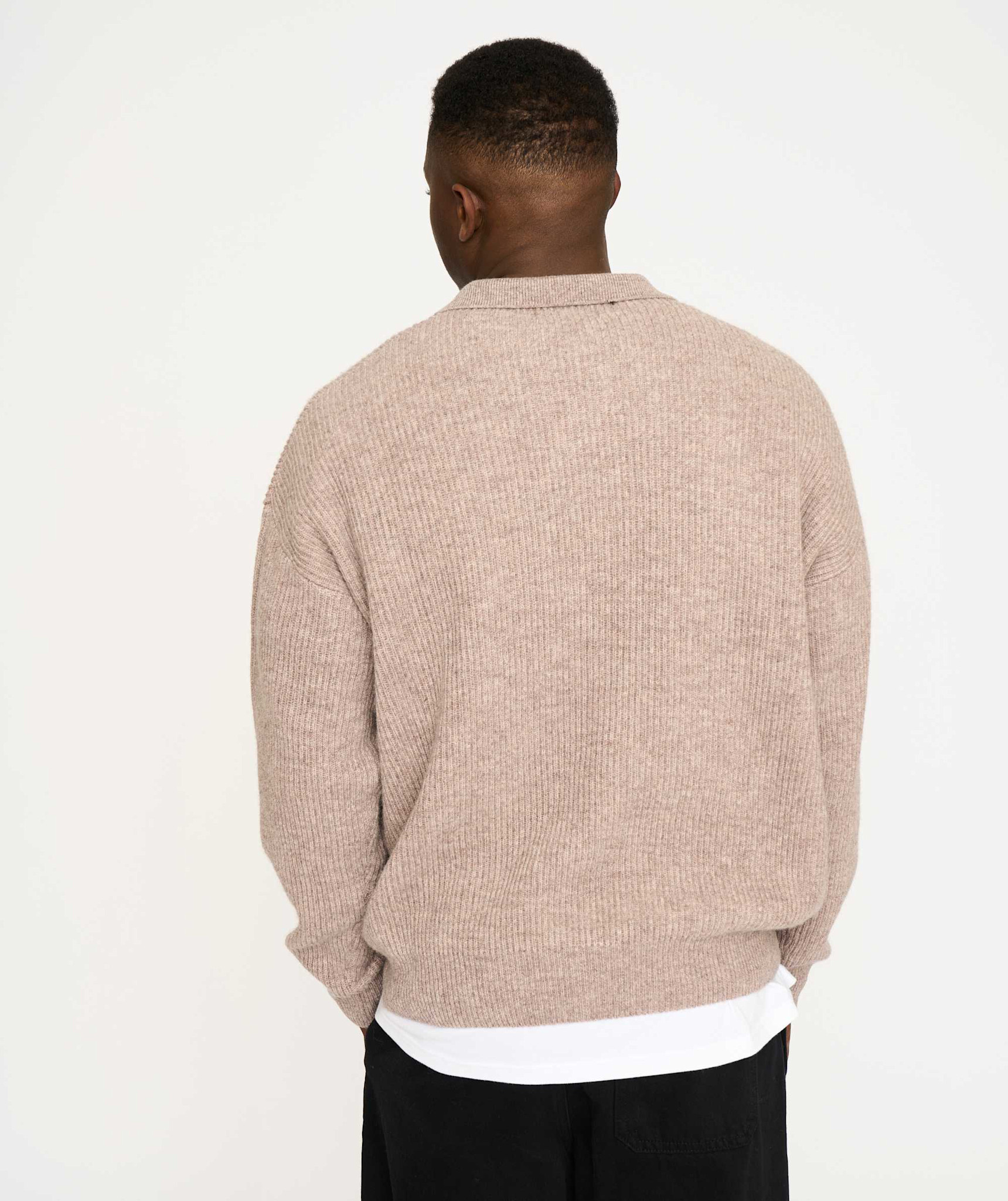 Resterods Kane Polo Knit Sand