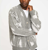 Resterods Jack Cardigan Knit Light Grey Melange