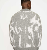 Resterods Jack Cardigan Knit Light Grey Melange