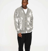Resterods Jack Cardigan Knit Light Grey Melange