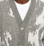 Resterods Jack Cardigan Knit Light Grey Melange