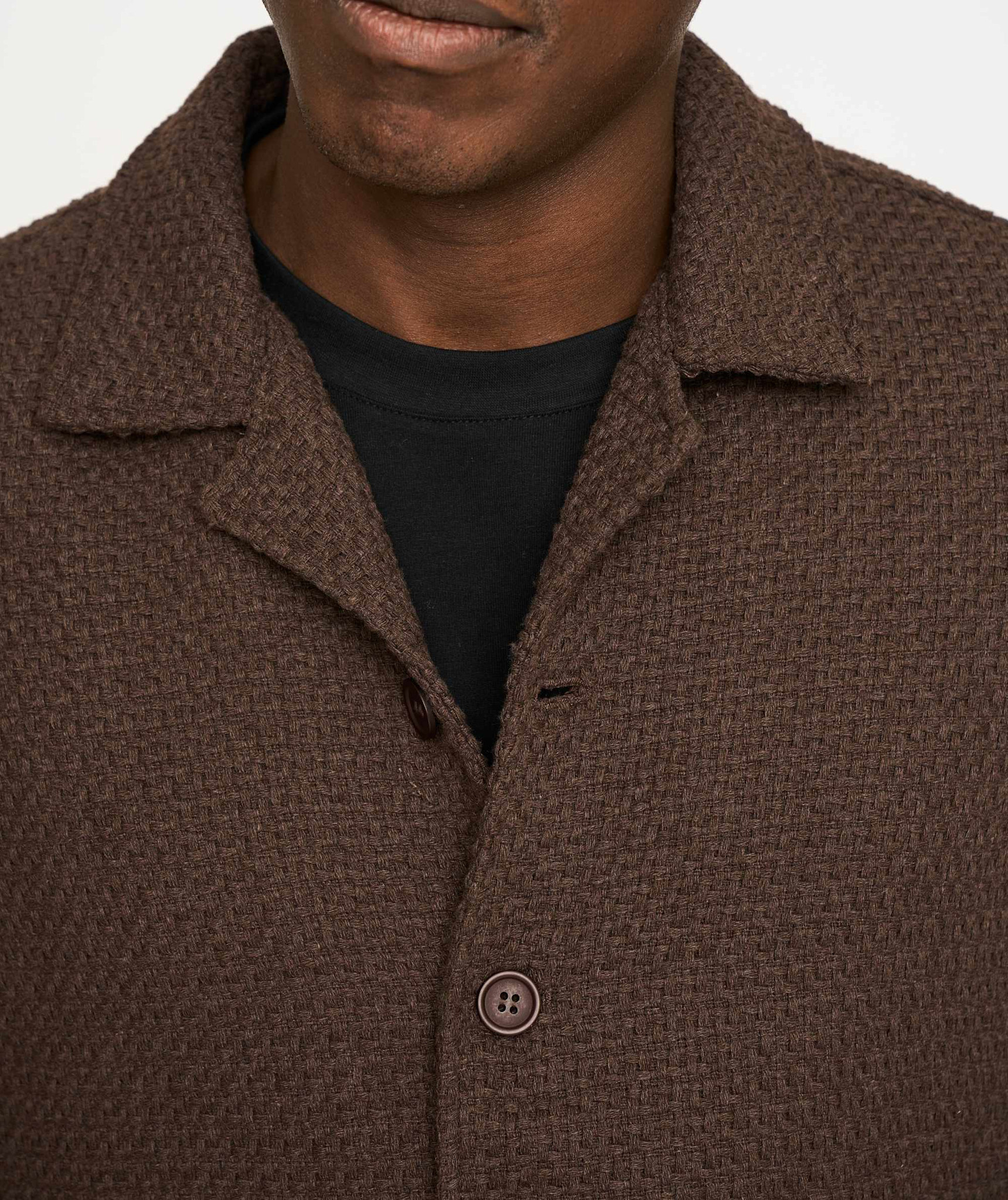 Resterods Leo Overshirt Brown