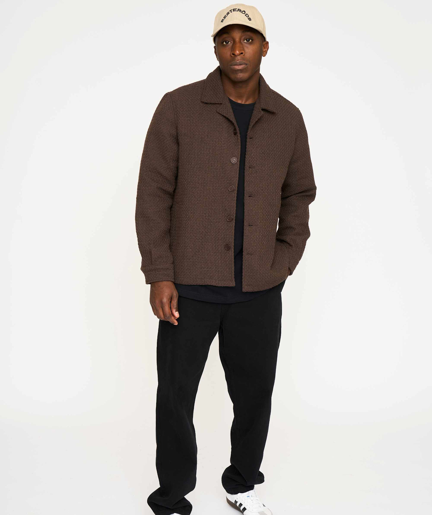 Resterods Leo Overshirt Brown