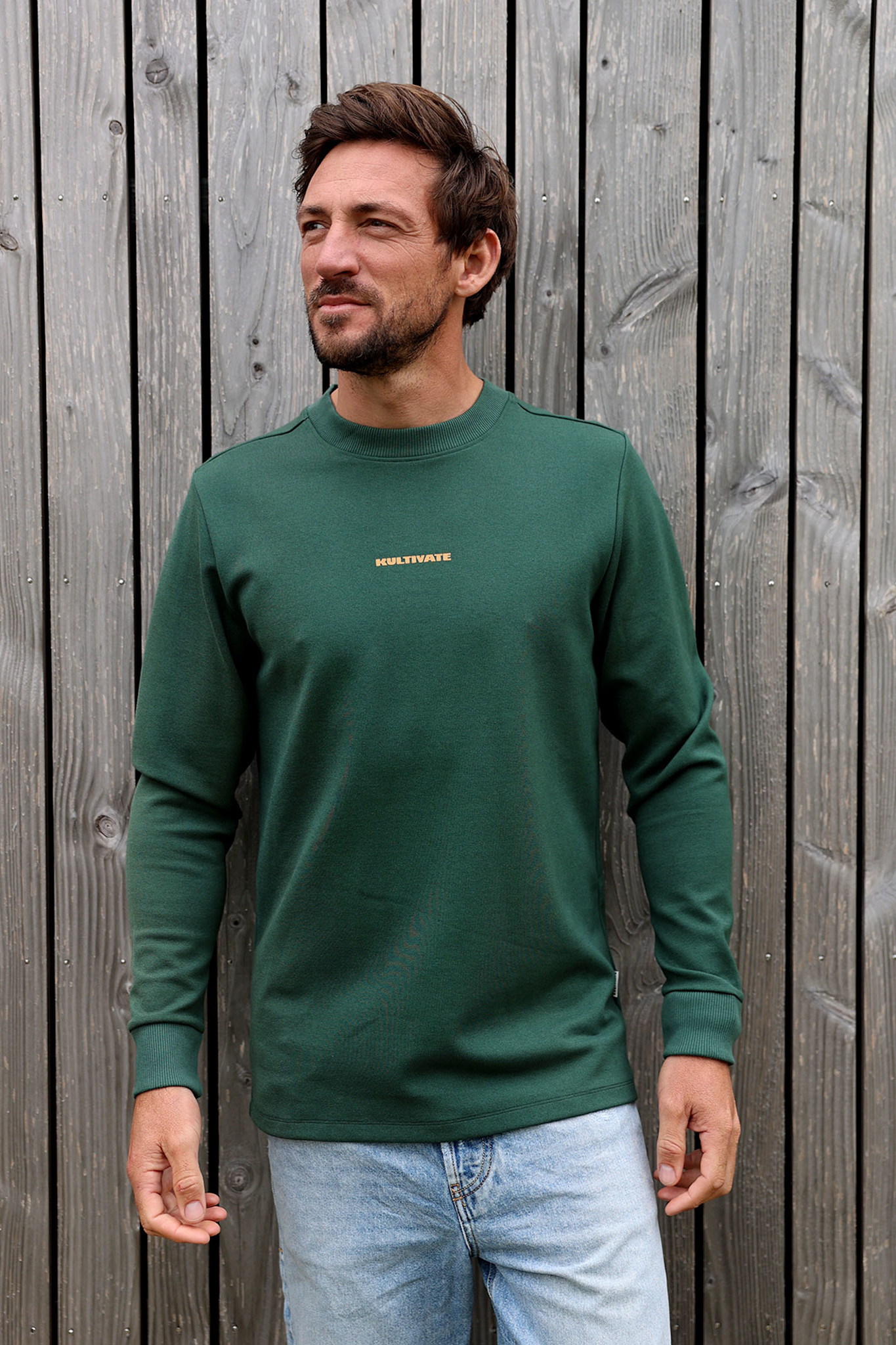 Kultivate Luxury Rockery L/S Tee Sycamore Green